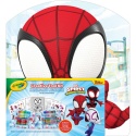 Crayola Zestaw kreatywny(flamastry,kredki wykręcane,kredki świecowe,naklejki,kolorowanki)40 el.Spidey i super-kumple 5+