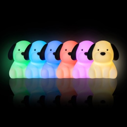 BENNY BEAGLE LED PIES dziecięca lampka nocna z funkcją Dreamlight / RGB / ciepła biel, ze ściemniaczem