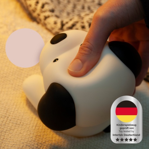 BENNY BEAGLE LED PIES dziecięca lampka nocna z funkcją Dreamlight / RGB / ciepła biel, ze ściemniaczem
