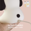 BENNY BEAGLE LED PIES dziecięca lampka nocna z funkcją Dreamlight / RGB / ciepła biel, ze ściemniaczem