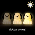 BENNY BEAGLE LED PIES dziecięca lampka nocna z funkcją Dreamlight / RGB / ciepła biel, ze ściemniaczem