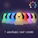 BENNY BEAGLE LED PIES dziecięca lampka nocna z funkcją Dreamlight / RGB / ciepła biel, ze ściemniaczem