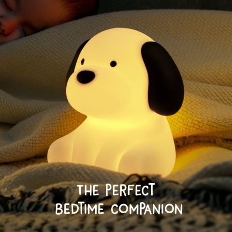 BENNY BEAGLE LED PIES dziecięca lampka nocna z funkcją Dreamlight / RGB / ciepła biel, ze ściemniaczem