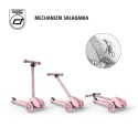SCOOTANDRIDE Highwaykick 3S Hulajnoga z systemem sterowania 2w1 i kółkami LED składana 3+ Rose