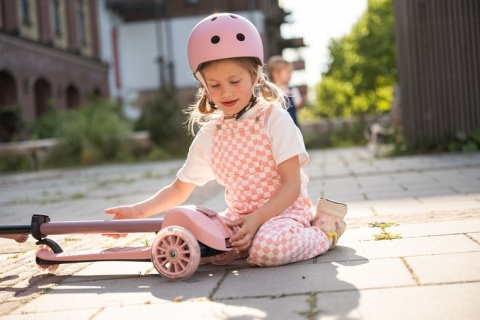 SCOOTANDRIDE Highwaykick 3S Hulajnoga z systemem sterowania 2w1 i kółkami LED składana 3+ Rose