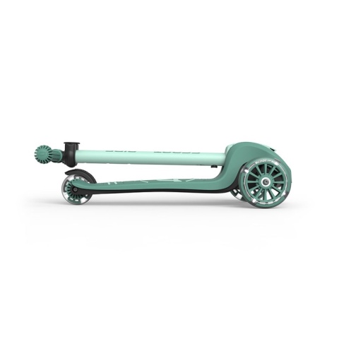 SCOOTANDRIDE Highwaykick 3S Hulajnoga z systemem sterowania 2w1 i kółkami LED składana 3+ Forest
