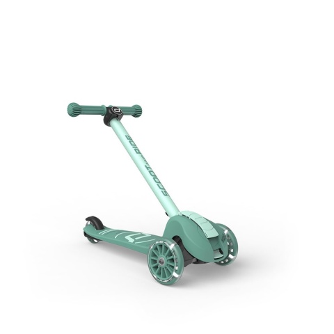 SCOOTANDRIDE Highwaykick 3S Hulajnoga z systemem sterowania 2w1 i kółkami LED składana 3+ Forest