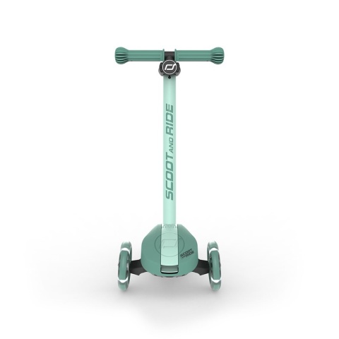 SCOOTANDRIDE Highwaykick 3S Hulajnoga z systemem sterowania 2w1 i kółkami LED składana 3+ Forest