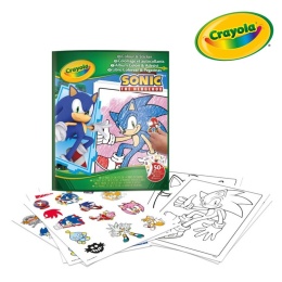Crayola Kolorowanka dla dzieci z naklejkami Sonic 3+