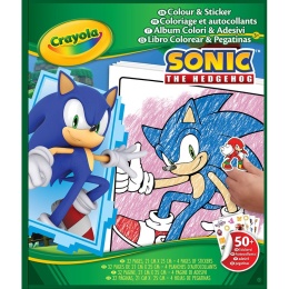 Crayola Kolorowanka dla dzieci z naklejkami Sonic 3+