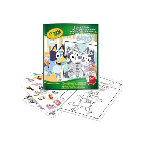 Crayola Kolorowanka dla dzieci z naklejkami Bluey 3+