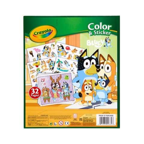Crayola Kolorowanka dla dzieci z naklejkami Bluey 3+