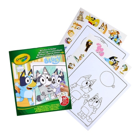 Crayola Kolorowanka dla dzieci z naklejkami Bluey 3+