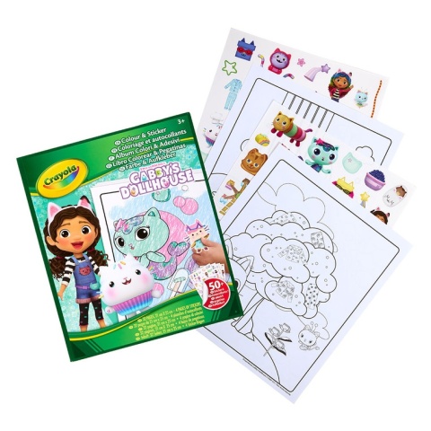 Crayola Kolorowanka dla dzieci z naklejkami Koci Domek Gabi 3+