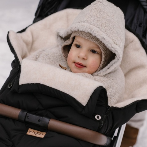 Zaffiro Regulowany śpiwór z torbą GrowUP Aspen 0-36m black