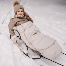 Zaffiro Regulowany śpiwór z torbą GrowUP Aspen 0-36m beige