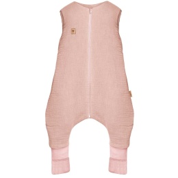 Zaffiro Śpiworek do spania z nogawkami muślinowy 0,5/1,5/2,5 TOG Malaga 1-2l/2-4l baby pink