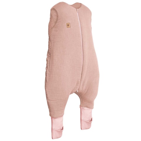 Zaffiro Śpiworek do spania z nogawkami muślinowy 0,5/1,5/2,5 TOG Malaga 1-2l/2-4l baby pink
