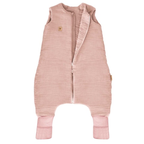 Zaffiro Śpiworek do spania z nogawkami muślinowy 0,5/1,5/2,5 TOG Malaga 1-2l/2-4l baby pink