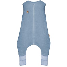Zaffiro Śpiworek do spania z nogawkami muślinowy 0,5/1,5/2,5 TOG Malaga 1-2l/2-4l baby blue