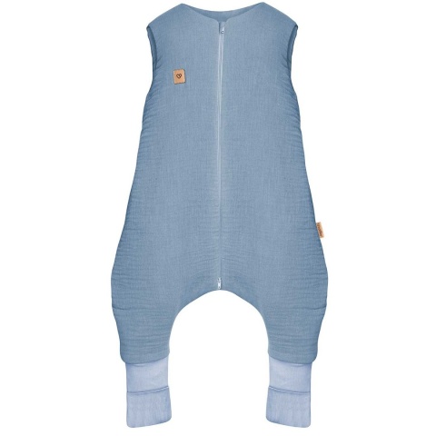 Zaffiro Śpiworek do spania z nogawkami muślinowy 0,5/1,5/2,5 TOG Malaga 1-2l/2-4l baby blue