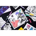 Crayola Zestaw artystyczny (kolorowanki dla dzieci, naklejki, plakaty, flamastry) 60+ el. KPop Demon Hunters 8+