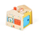 LILLIPUTIENS Drewniany domek manipulacyjny Zabawa w chowanego 12 m+