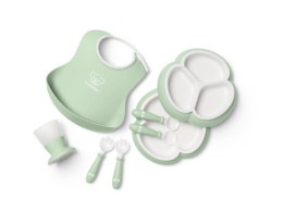 BABYBJORN - Zestaw obiadowy Dinnerware, 8 szt. - Powder Green