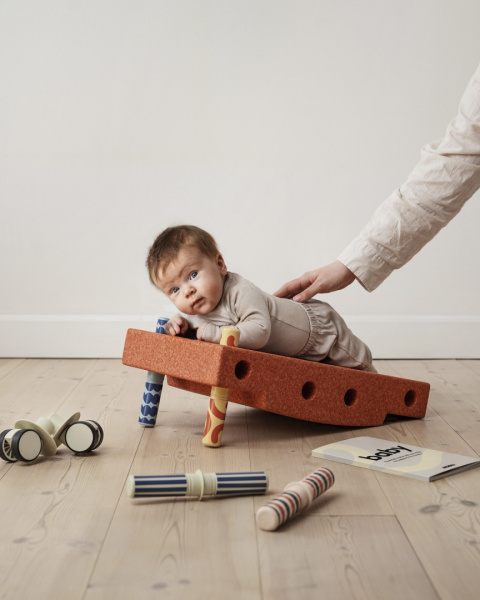 MODU - Baby activity set - Burnt Orange / Dusty Green