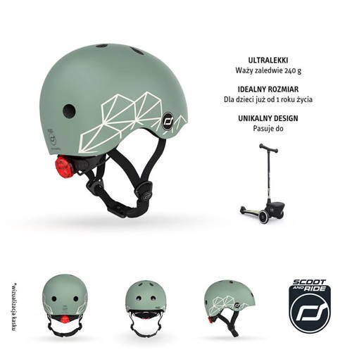 Kask XXS-S dla dzieci 1-5 lat Green Lines